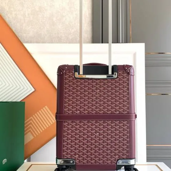 Goyard suitcase Burgundy travel Burgundy Goyardine