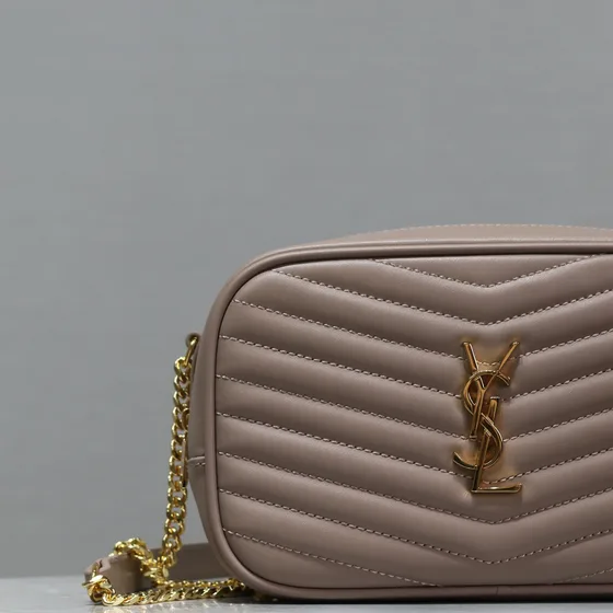 YSL Lou Camera Bag Light Beige Crossbody