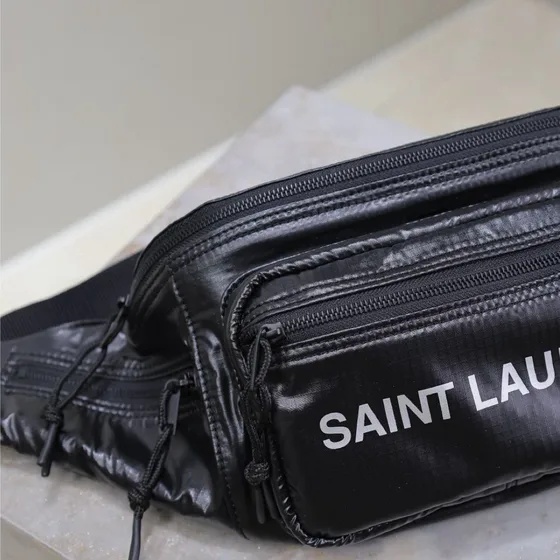 YSL Nuxx Logo Belt Bag สีดำ Belt Bag