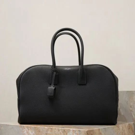 YSL Duffle Bag Black Top Handle