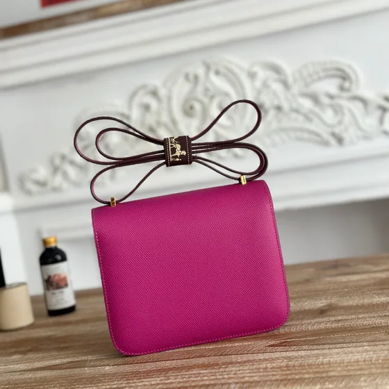 Hermes Constance Rose Violet Crossbody