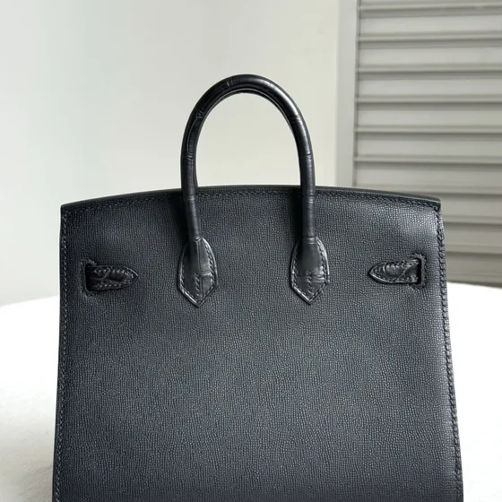 Hermes Birkin Faubourg Black Top Handle