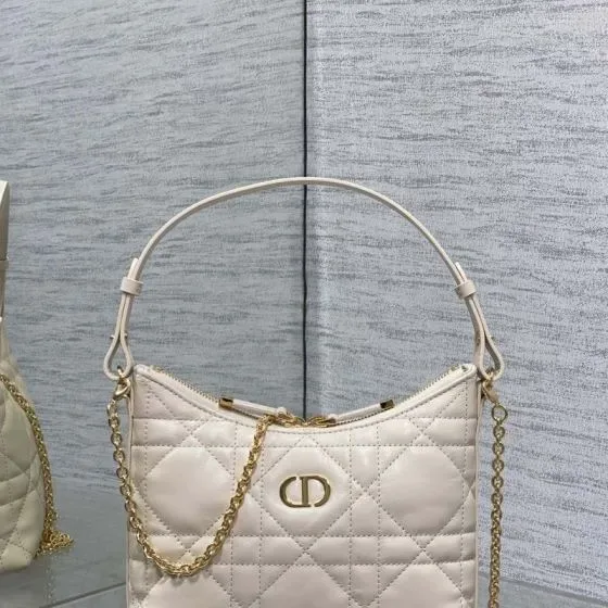 Dior Miss Caro Mini Hobo Bag Cream White Hobo
