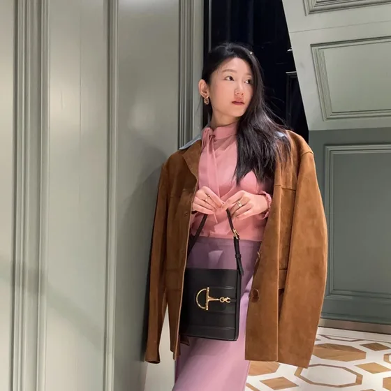 Gucci Sequence Spandtasketur Sort Skuldertaske
