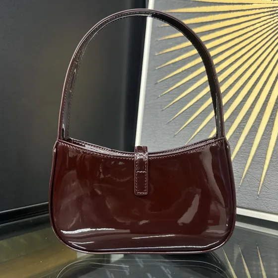 YSL Le 5 À 7 Hobo Bag Merah anggur Hobo