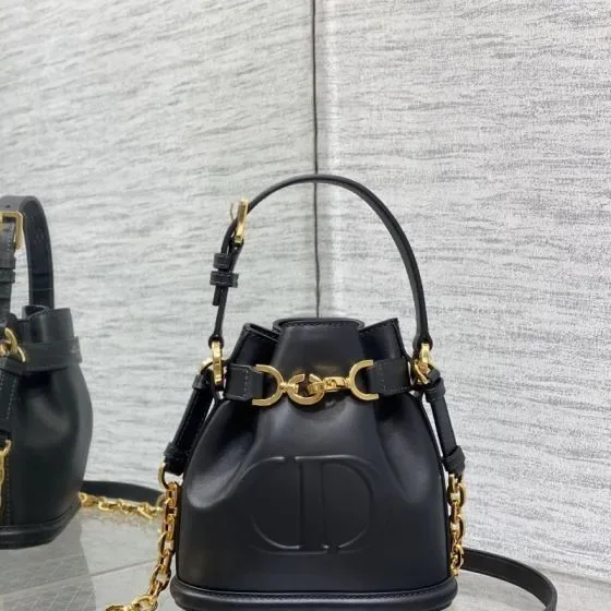 Dior C Est Small Bucket Bag Black Shoulder Bag