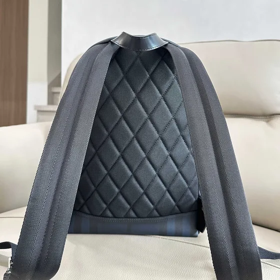 Burberry London Check Backpack Charcoal Navy Check Backpack