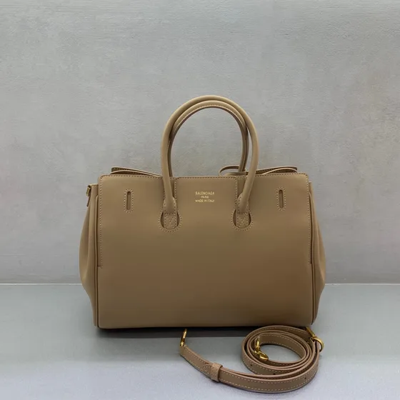 Balenciaga B-Buzz Carry All Bag Beige Top Handle