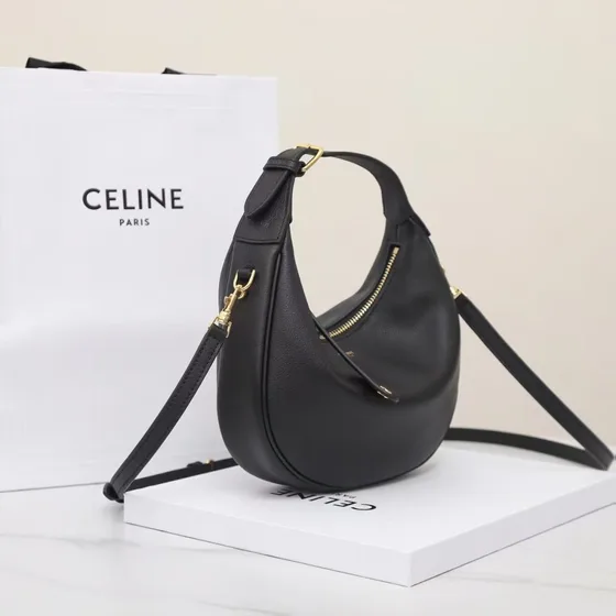 Celine Lulu Black Hobo