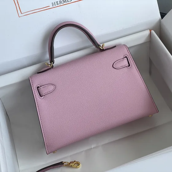 Hermes Kelly Mini Pink Top Handle