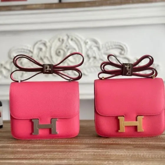 Hermes Constance Hot Pink Crossbody