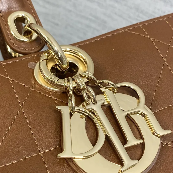 Dior Lady Dior Bruin Bovenhandgreep
