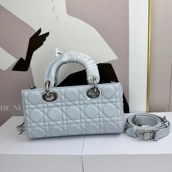 Dior Lady D-Joy Glacier Blu 22cm Manico