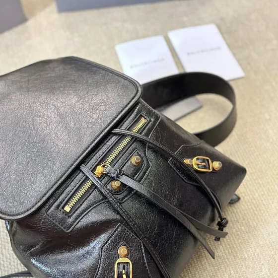 Balenciaga Metallic Edge City Mochila Preto Mochila