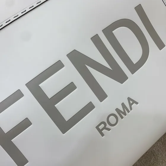 Fendi Sunshine Shopper Tote Bianco Borsa tote
