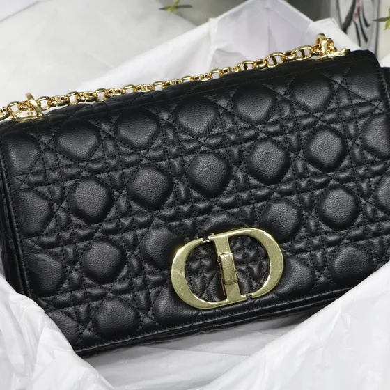 Dior Medium Dior Caro Bag Black Shoulder Bag