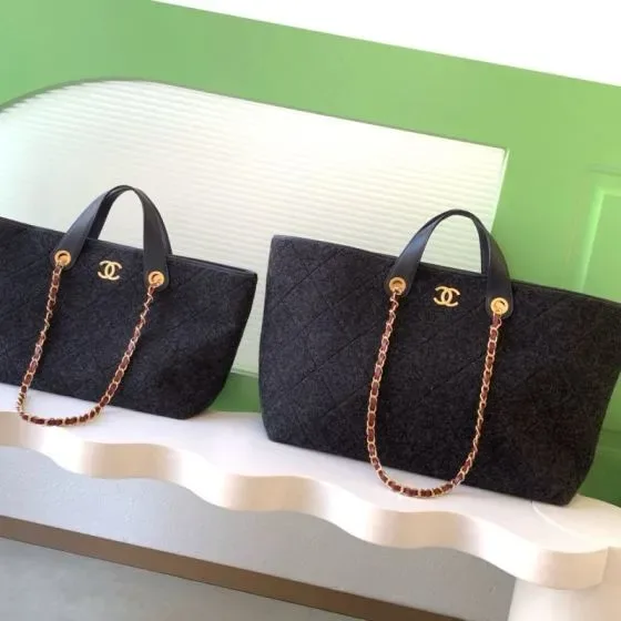 Chanel Deauville Tote Black Tote Bag
