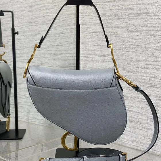 Dior Saddle Bag Gray Skuldertaske