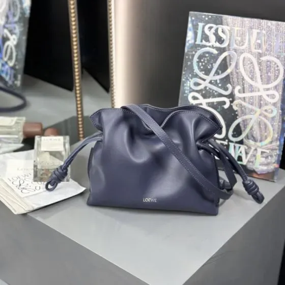 Loewe Flamenco Clutch Mini Deep Navy Blue Crossbody