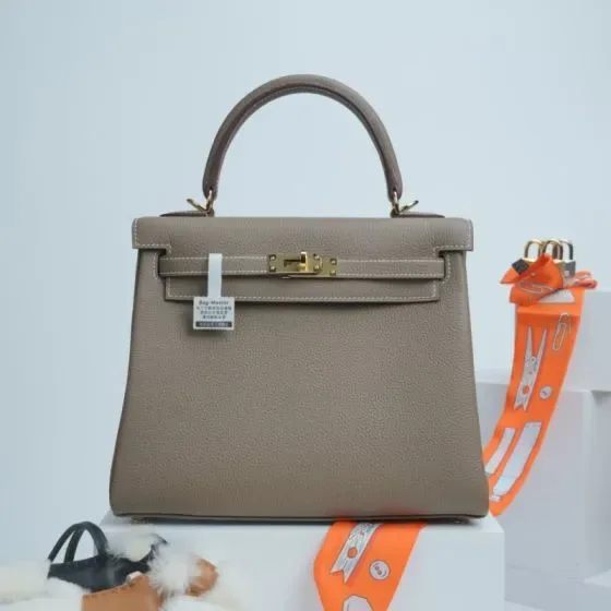 Hermes Kelly Etoupe Top Handle