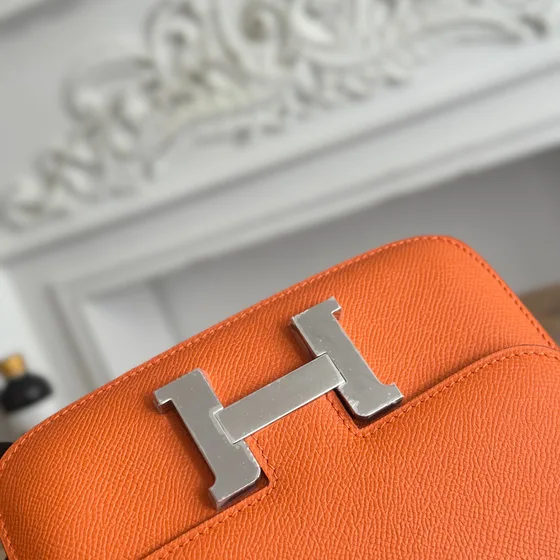 Hermes Constance Orange Crossbody