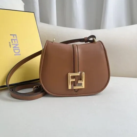 Fendi C Mon Small Shoulder Bag Brown Shoulder Bag