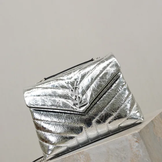 YSL Loulou Silver Crossbody
