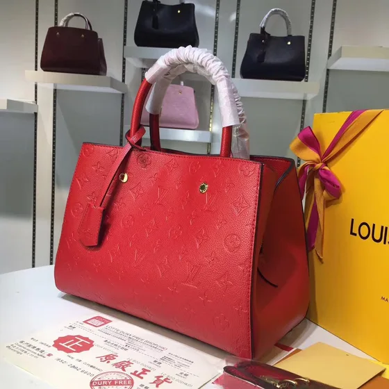 Louis Vuitton Montaigne Rood Bovenhandgreep
