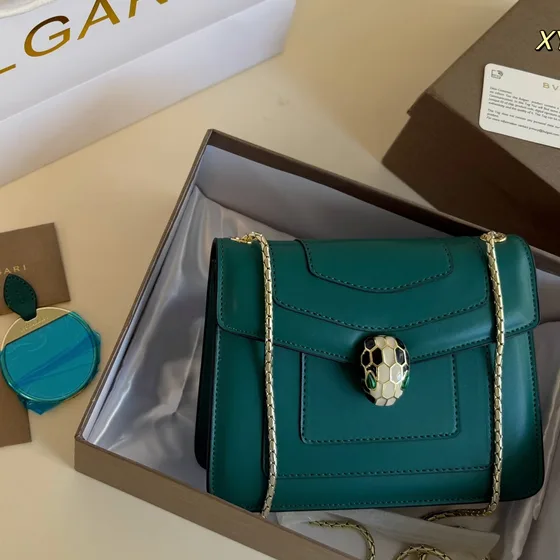 Bvlgari Serpenti Forever Crossbody Bag Emerald Green Crossbody