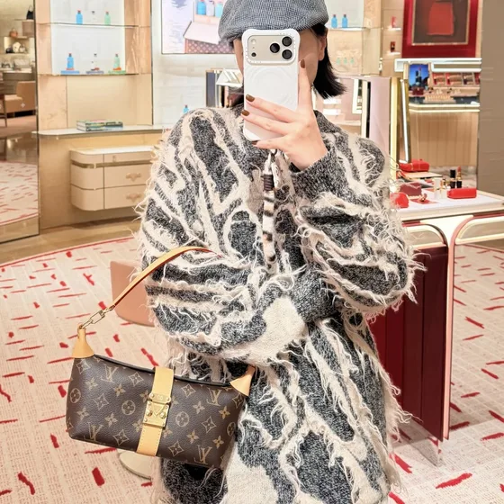 Louis Vuitton Pochette Tirette Brown Shoulder Bag