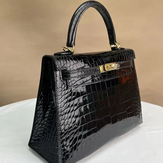 Hermes Kelly Negro Asa superior