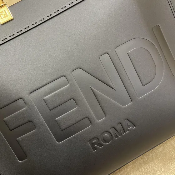 Fendi Sunshine Shopper Tote Black Tote Bag