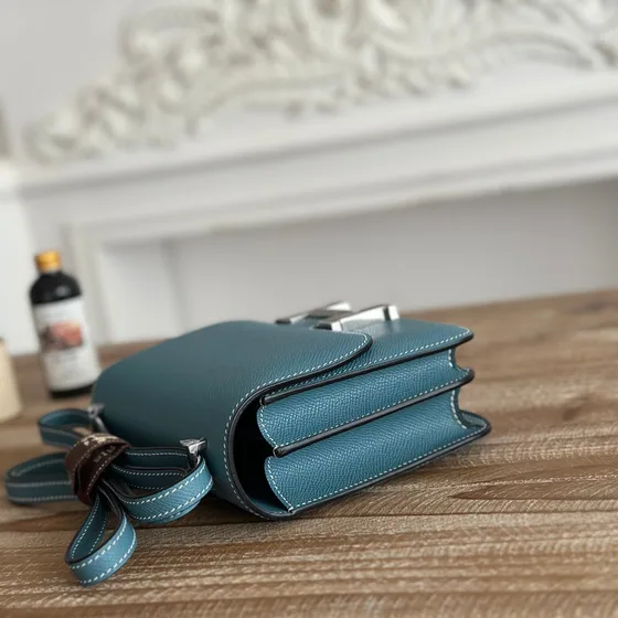 Hermes Constance Xanh dương Crossbody