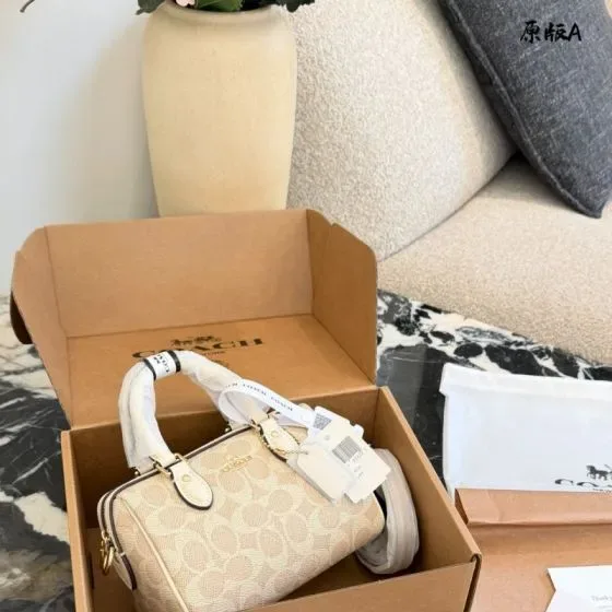 Coach Mini Rowan Satchel Light Khaki Chalk Crossbody