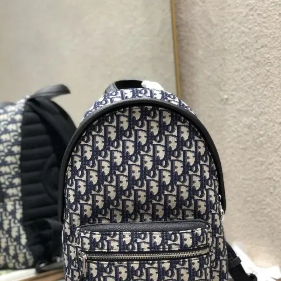 Dior Dior Explorer Backpack Navy Blue Beige Backpack