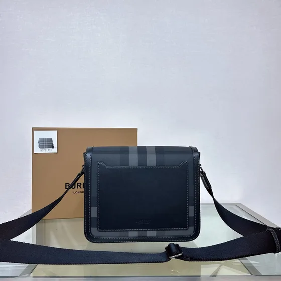 Burberry Alfred Sac messager Charcoal Check Crossbody