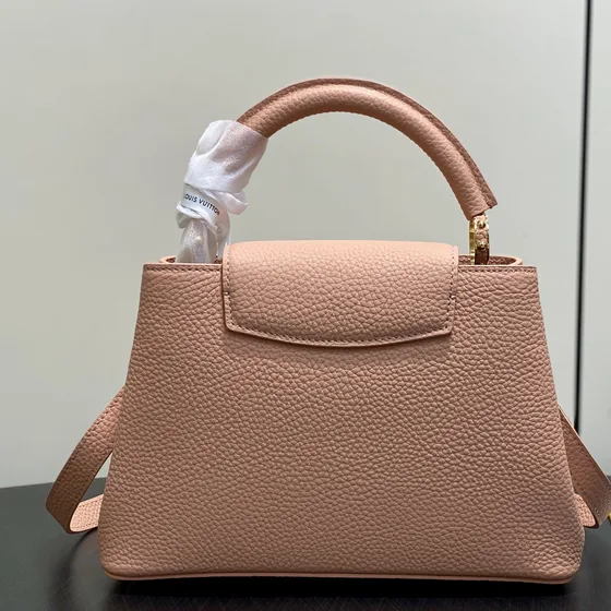 Louis Vuitton Capucines Hồng Top Handle