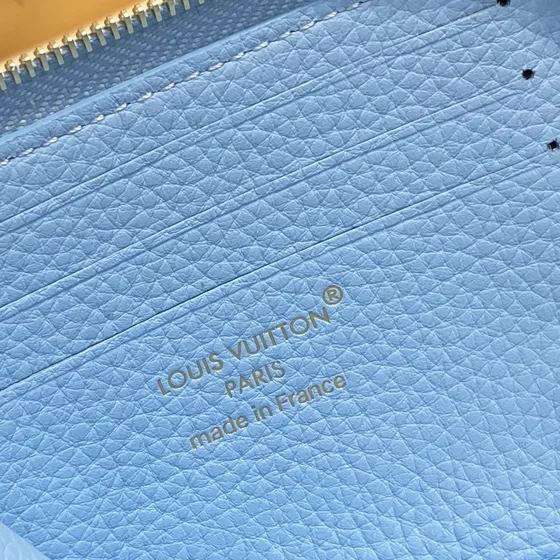 Louis Vuitton Zippy Wallet Light Blue Wallet
