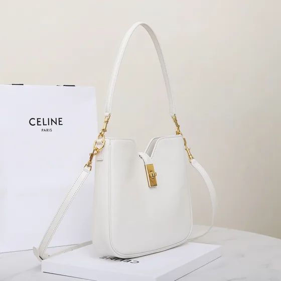 Celine Camille 16 Soft White Shoulder Bag