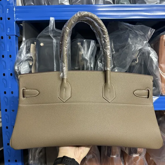 Hermes Shoulder Birkin Etoupe Top Handle