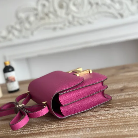 Hermes Constance Rose Purple Crossbody