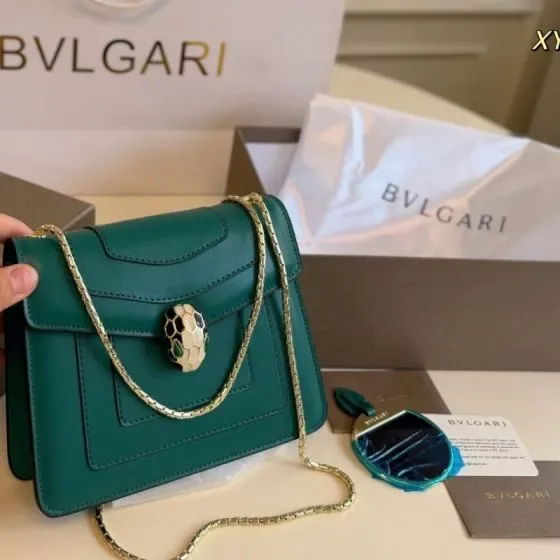 Bvlgari Serpenti Forever Crossbody Bag Emerald Green Crossbody