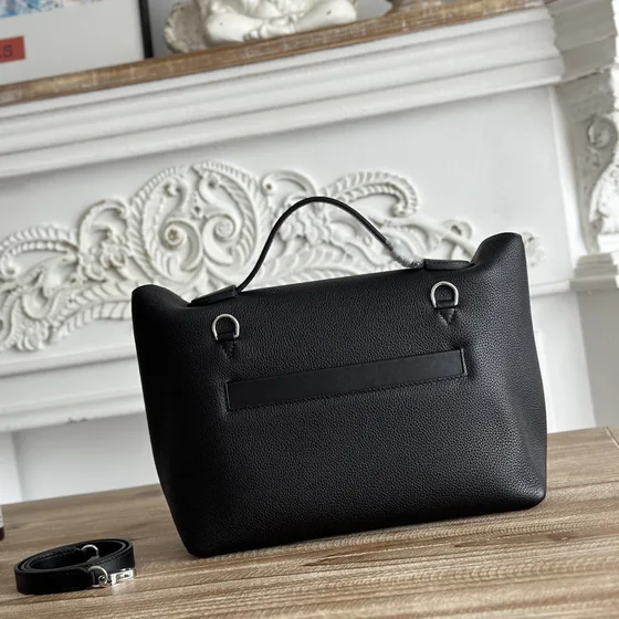 Hermes Kelly 2424 Schwarz Schultertasche