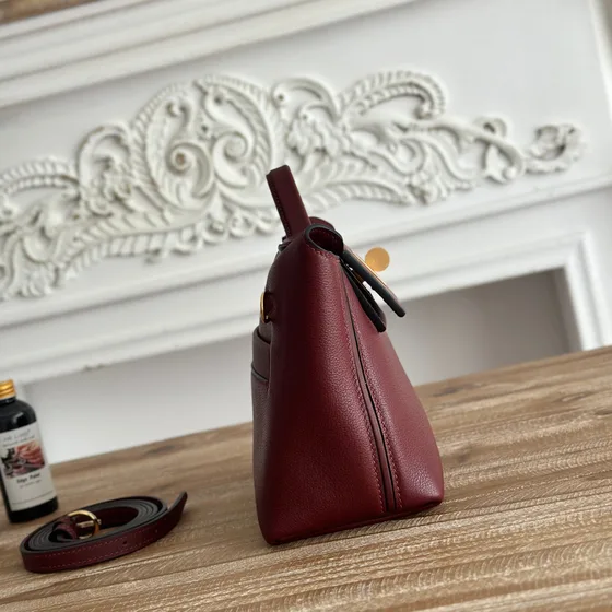 Hermes Kelly 2424 Mini Bordeaux Top Handle