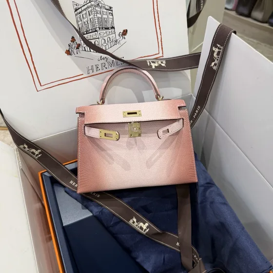 Hermes Kelly Yellow Top Handle