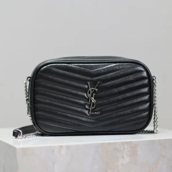 YSL Lou Camera Bag Black Crossbody