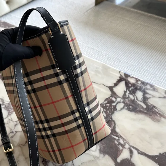 Burberry Vintage Check Hinkväska Beige Crossbody