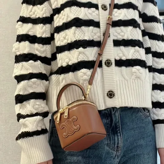 Celine Triomphe Mini Vanity Case Coklat Vanity
