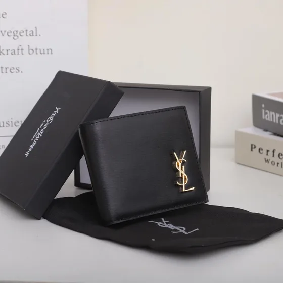YSL Cassandre East/West Wallet Đen Wallet