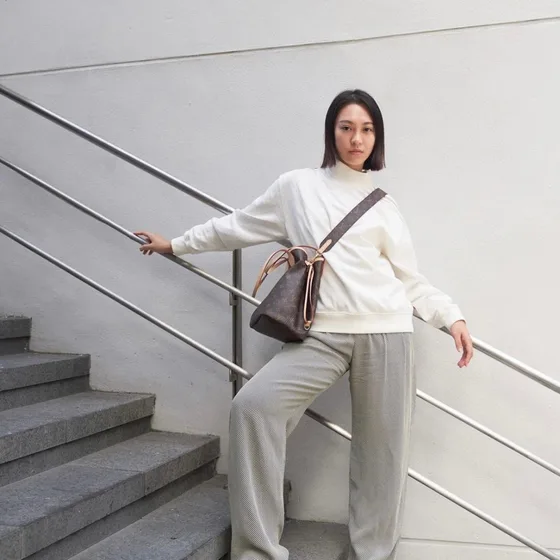 Louis Vuitton Neverfull Brown Tote Bag